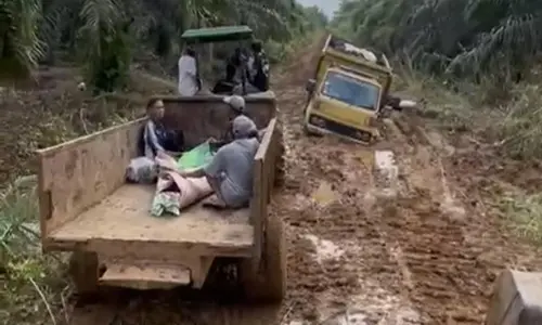 Viral!!! Angkut Jenazah Menggunakan Traktor Sawit Karena Kerusakan Jalan Di Jambi 1 Viral!!! Angkut Jenazah Menggunakan Traktor Sawit Karena Kerusakan Jalan Di Jambi